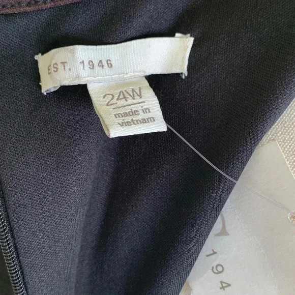 NWT Cato Dress Plus 24W Hello Sunshine Tiered Bell Sleeves Black Leopard Trim - Picture 7 of 9